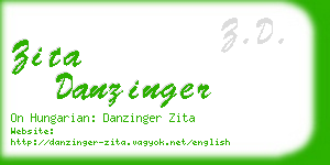 zita danzinger business card